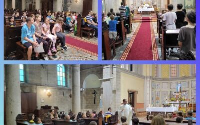 Učenici Katoličkog vjeronauka na misi