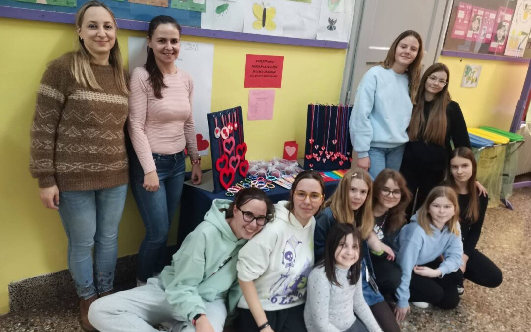 Prodajna izložba školske zadruge Eko znalci Montezarci povodom Valentinova